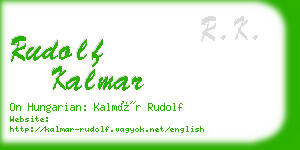 rudolf kalmar business card